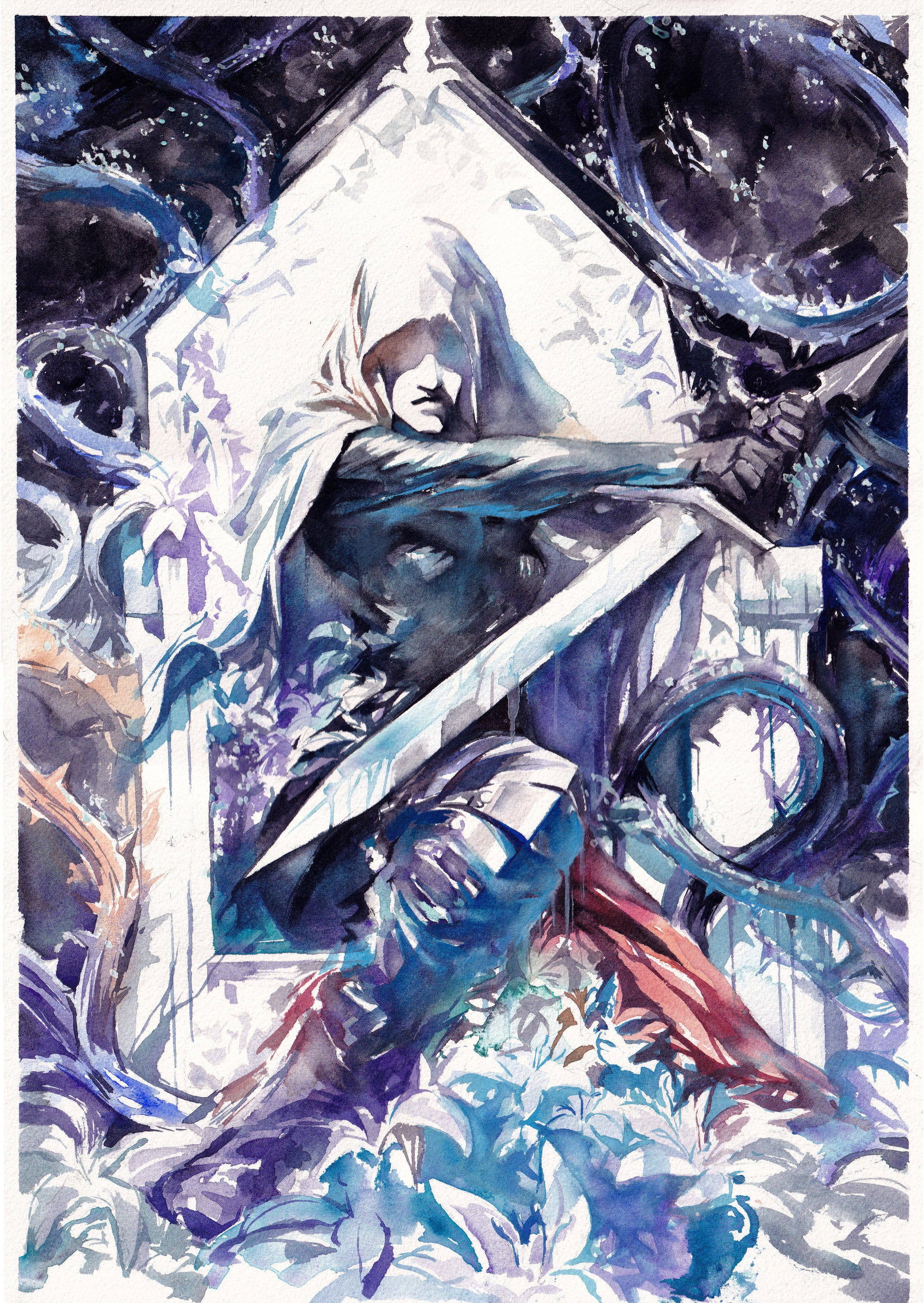Ito Original Art Dark Souls: Mother of Mourning #3 Cover – Kirby's