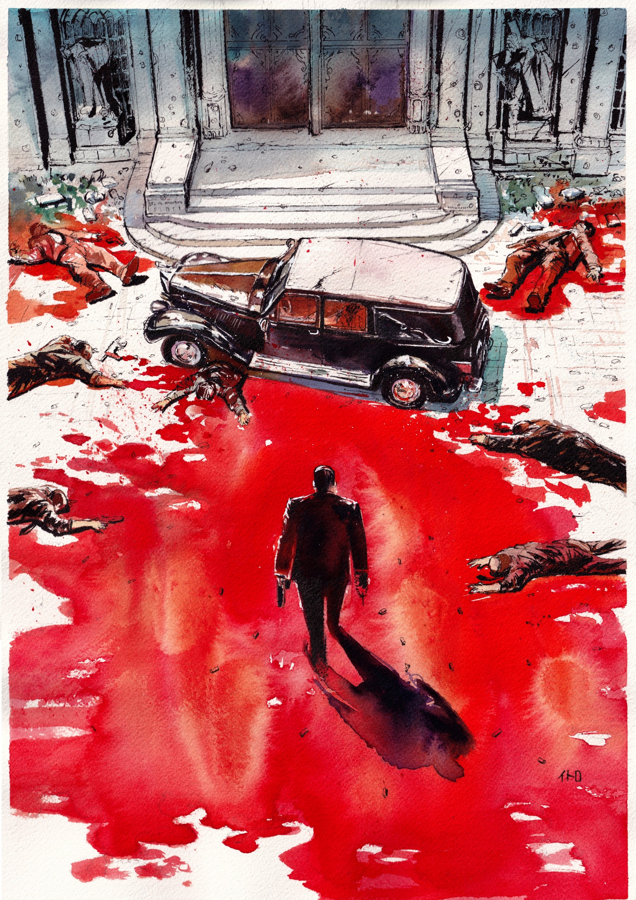 Ito Original Art Ordained #1 Akira Homage Cover