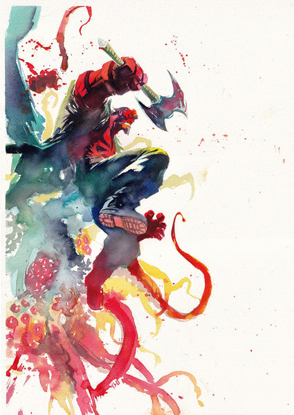 Ito Original Art Hellboy Illustration