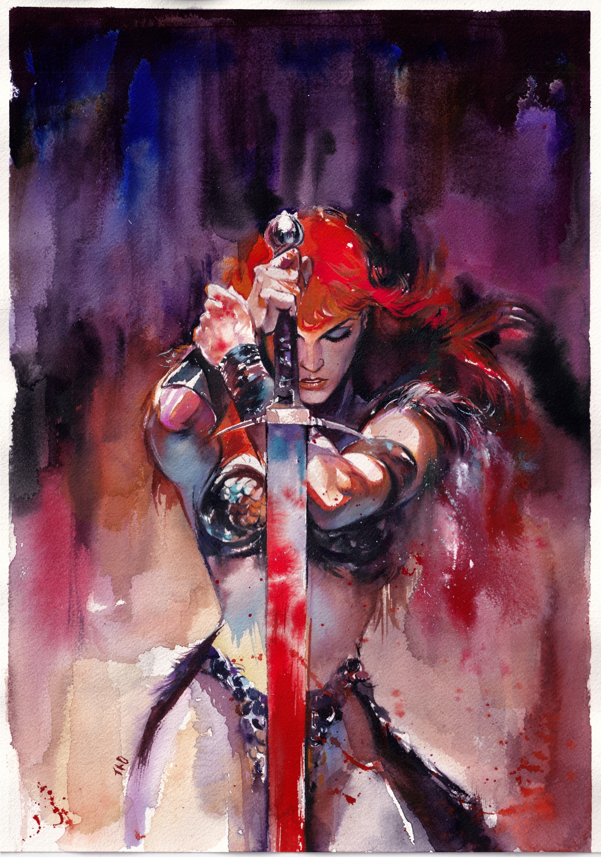 Ito Original Art Red Sonja Reborn #6 Cover