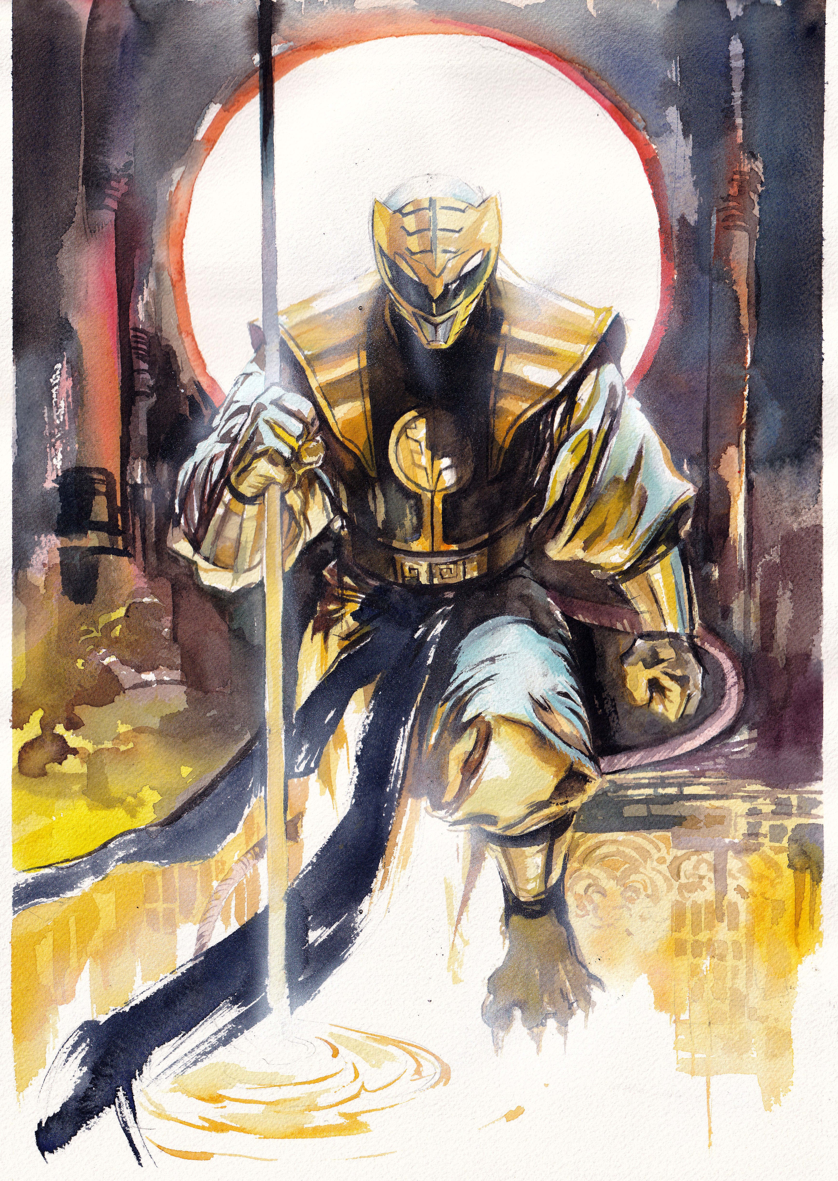 Ito Original Art Mighty Morphin Power Rangers / Teenage Mutant Ninja Turtles III #5