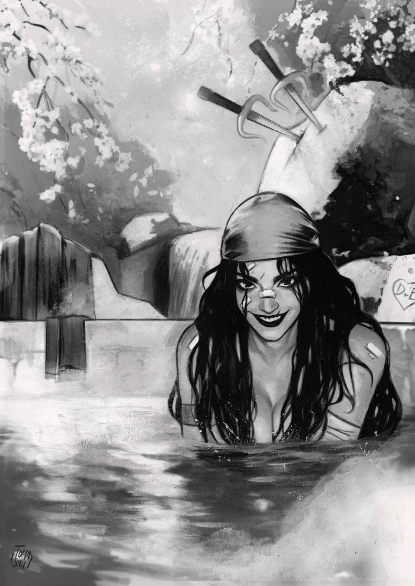 Francesco Tomaselli Original Art 'Onsen' Elektra