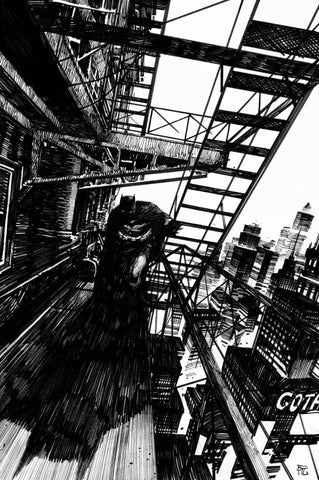 Dike Ruan Original Art Batman Illustration