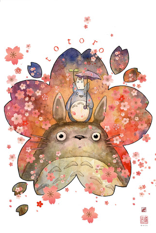 David Mack Studio Ghibli Collection: Totoro 12x18" Limited Edition Giclee