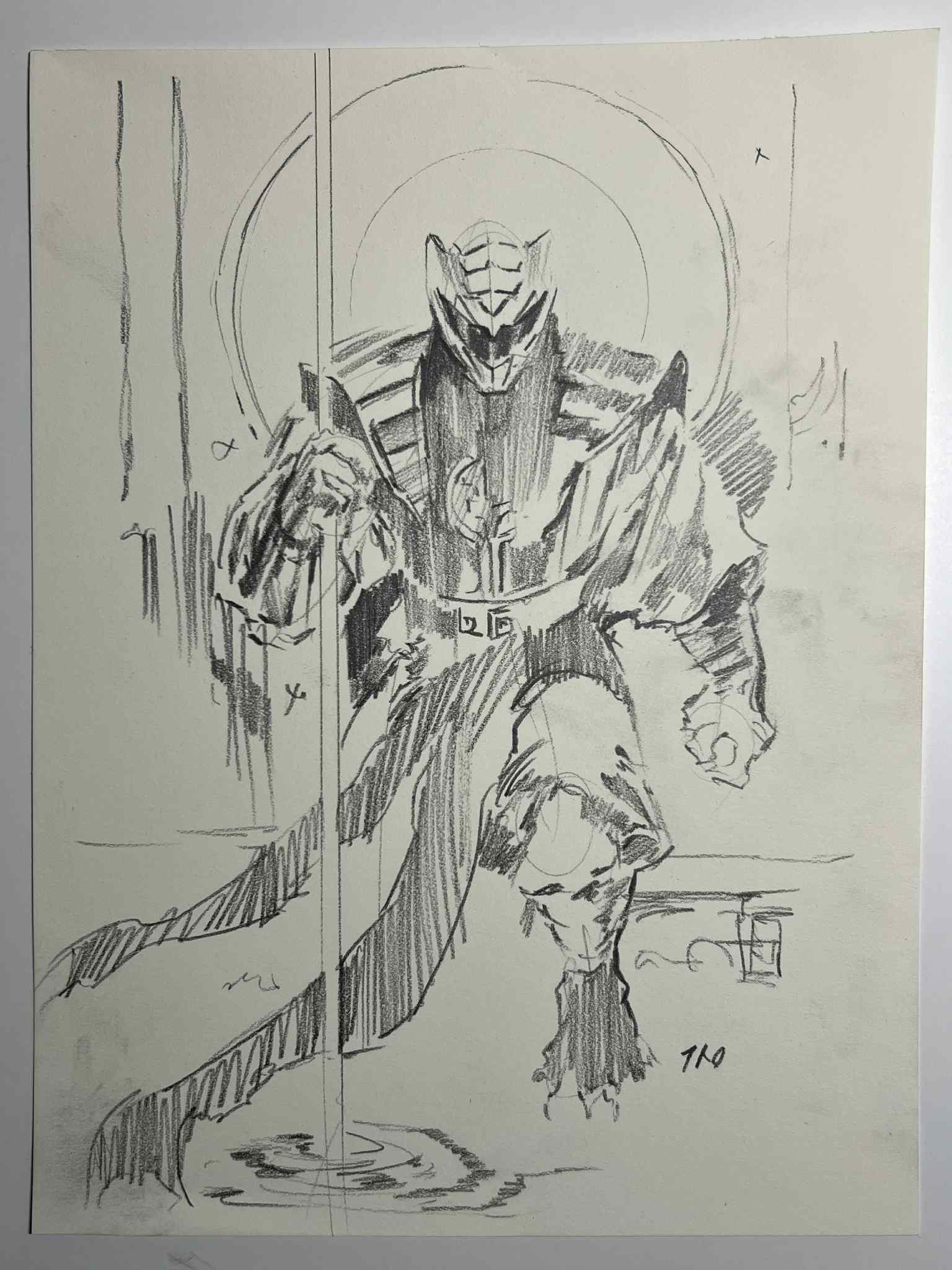 Ito Original Art MMPR / TMNT III #5 Cover Pencil Prelim