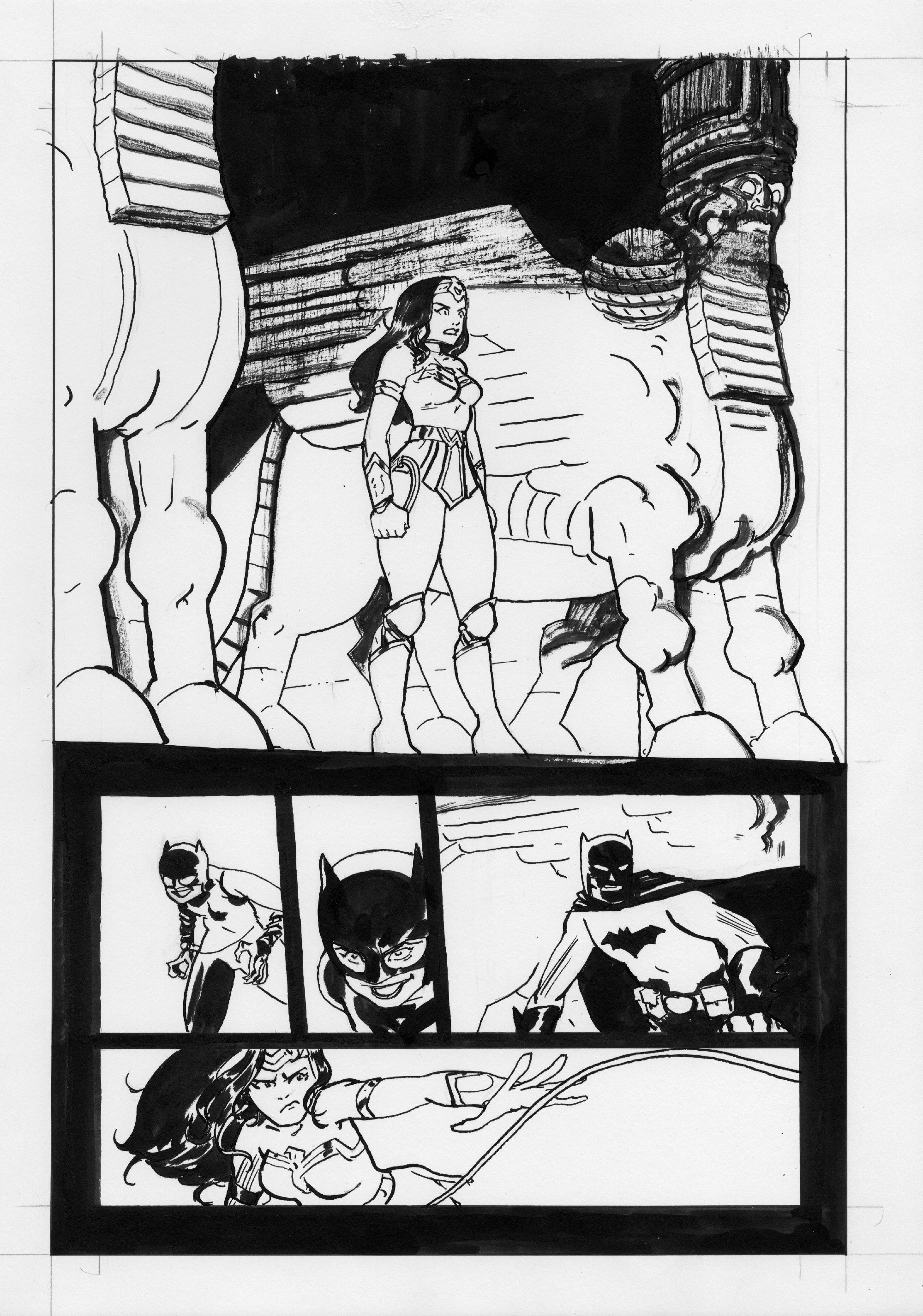 Thierry Martin Original Art Batman The World Published Page 6