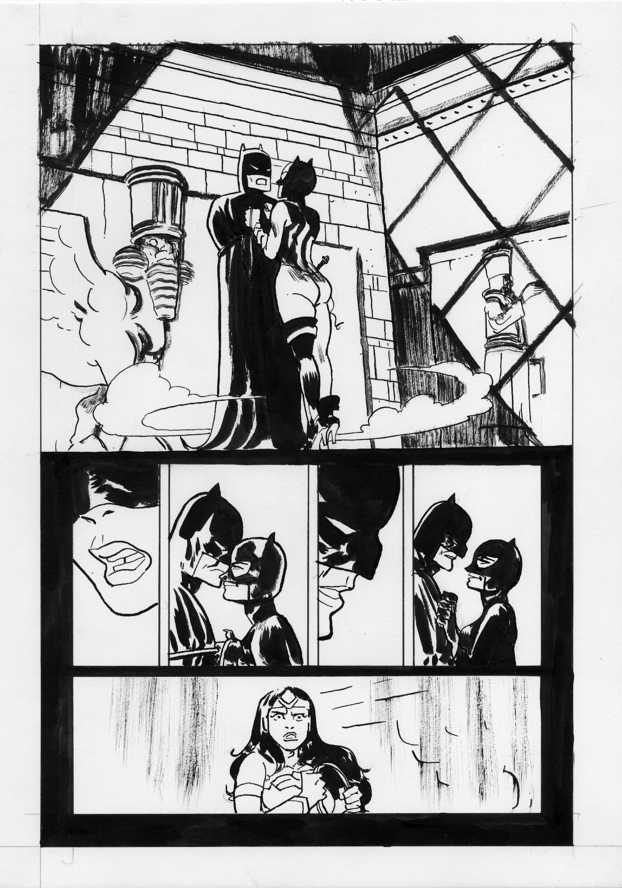 Thierry Martin Original Art Batman The World Published Page 9