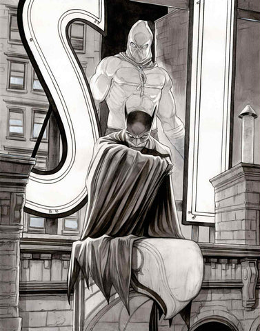 Nimit Malavia Original Art The Bat-Man Second Knight #2 Cover