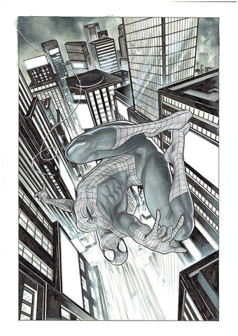 Emilio Laiso Original Art Amazing Spider-Man #55 Page 1 Splash