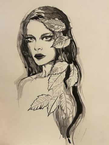 Zu Orzu Original Art Poison Ivy Illustration 2