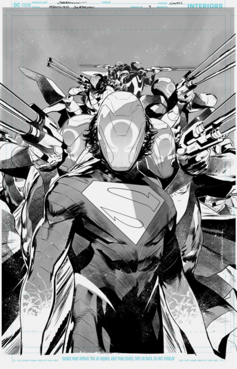 Rafa Sandoval Original Art Absolute Superman #9 Cover – Kirby's