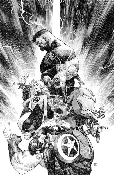 Dike Ruan Original Art Avengers Armageddon #1 Cover