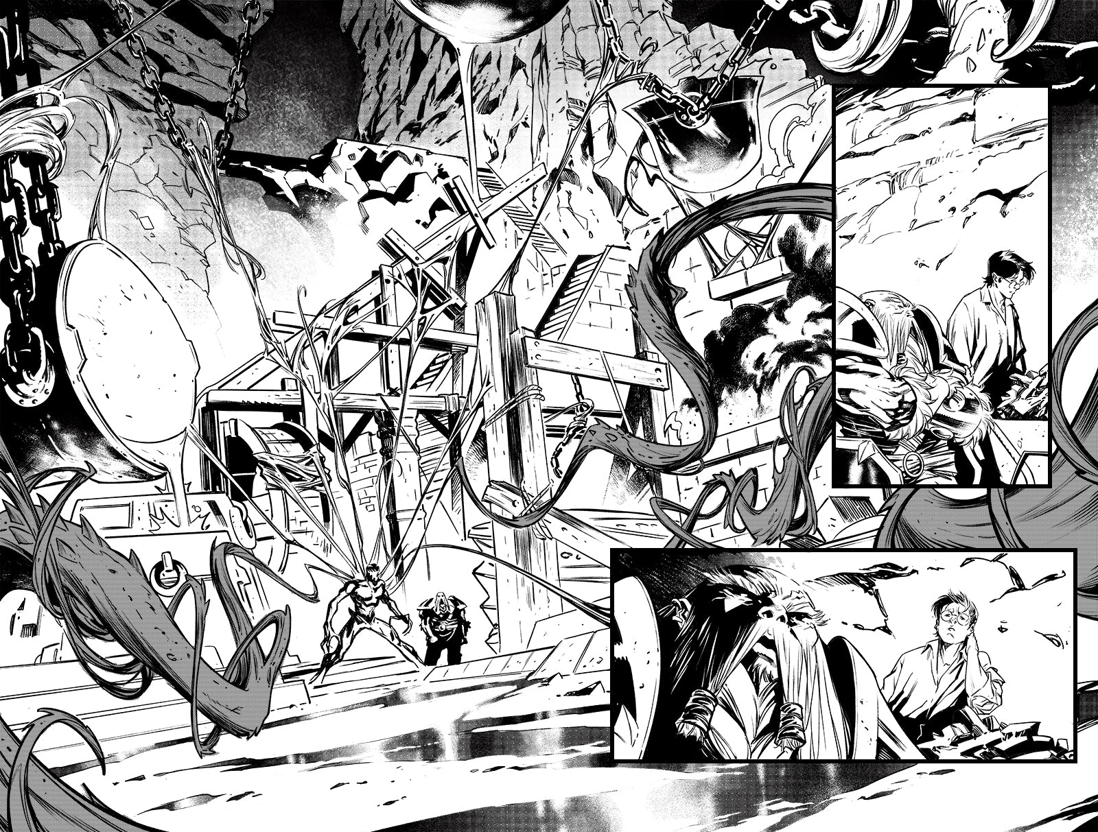 Francesco Manna Original Art Carnage #10 Page 2-3 Double Page Spread