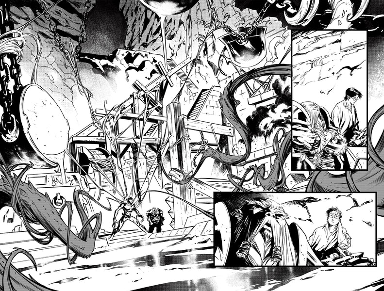Francesco Manna Original Art Carnage #10 Page 2-3 Double Page Spread