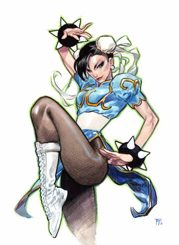 Dike Ruan Original Art Street Fighter Chun-Li Illustration