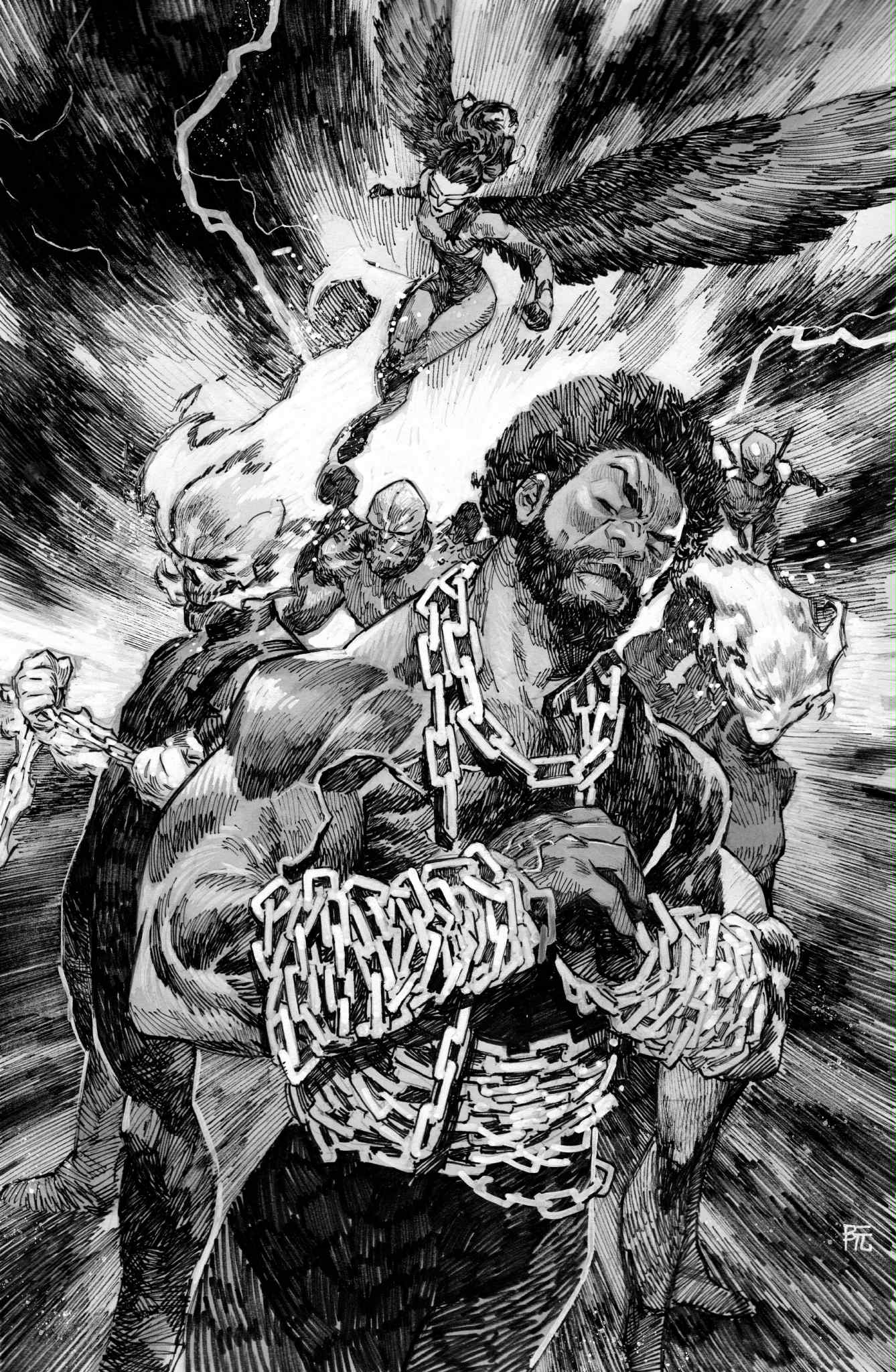 Dike Ruan Original Art The Ultimates #21 Cover