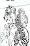 Guillem March Original Art Cheetah and Cheshire Rob the Justice League #2 Cover
