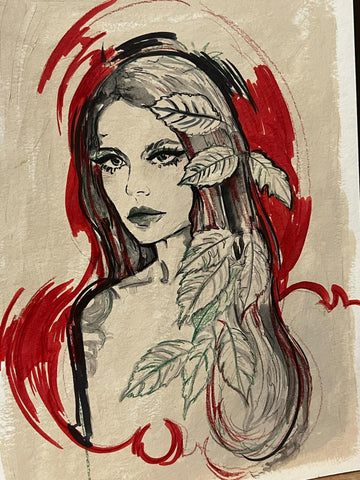 Zu Orzu Original Art Poison Ivy Illustration 4