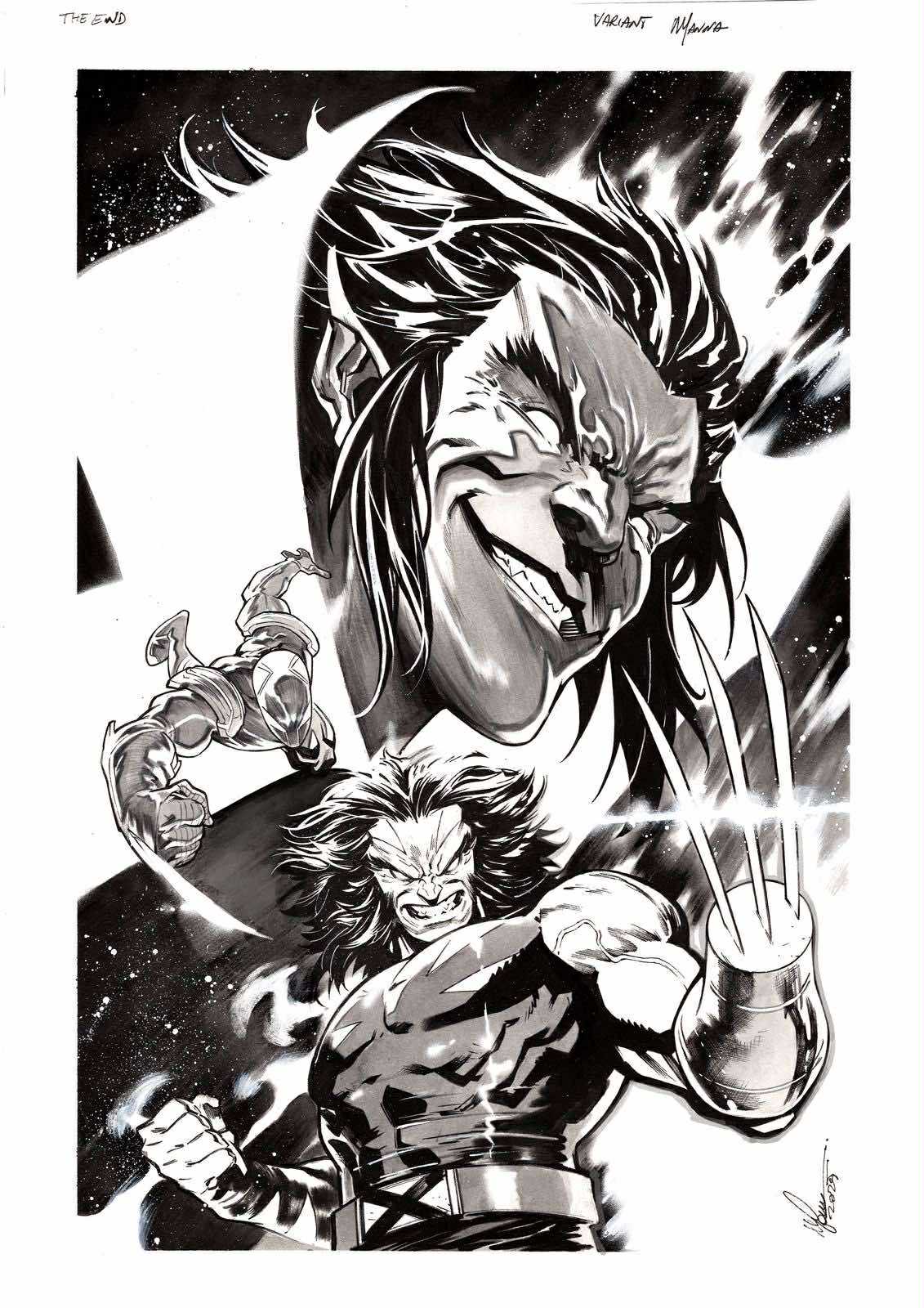 Francesco Manna Original Art The End 2099 #3 Cover