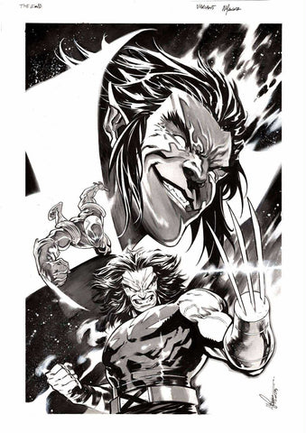 Francesco Manna Original Art The End 2099 #3 Cover