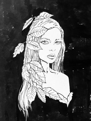 Zu Orzu Original Art Poison Ivy Illustration 3