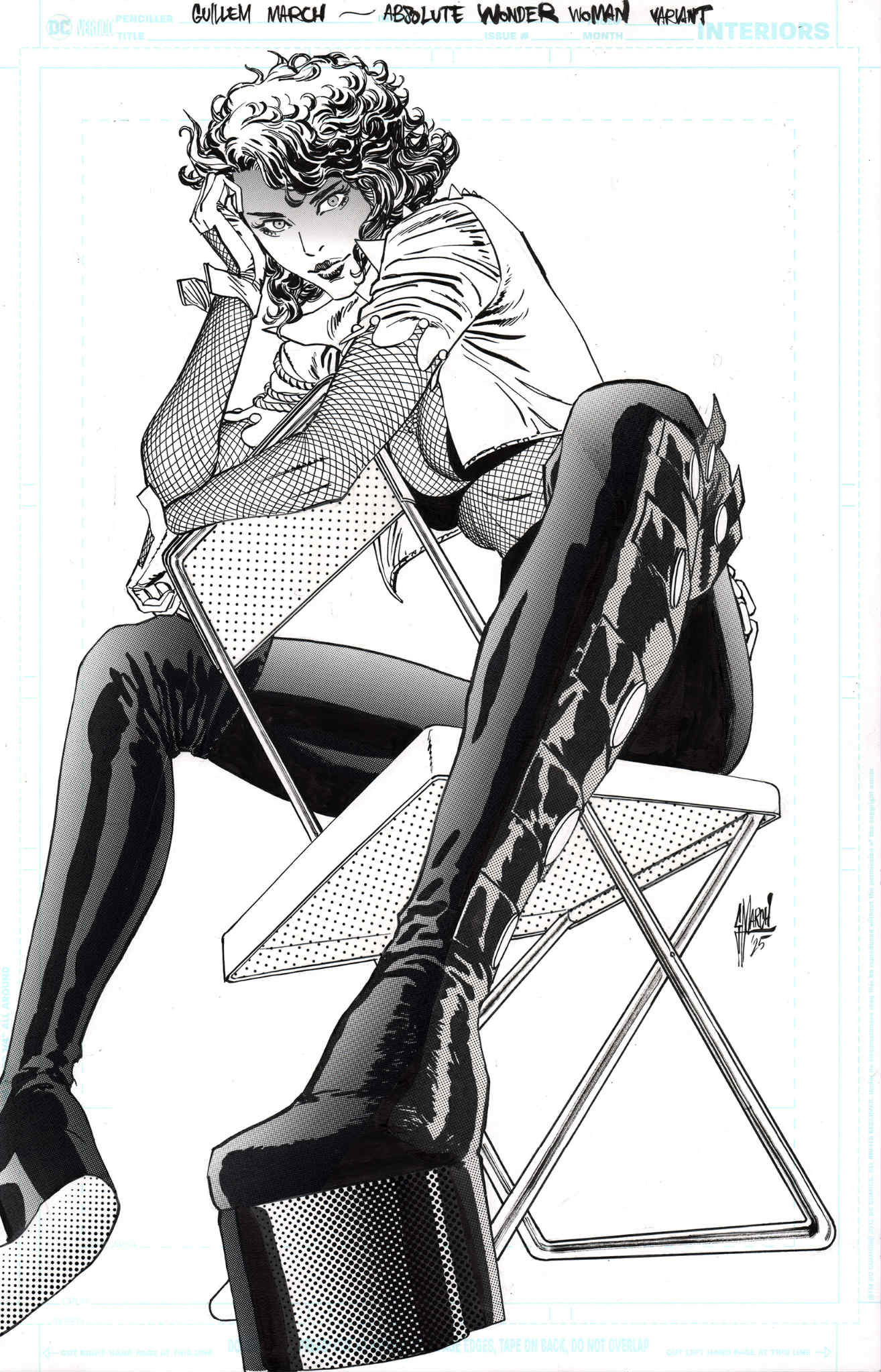 Guillem March Original Art Absolute Wonder Woman #16 Cover