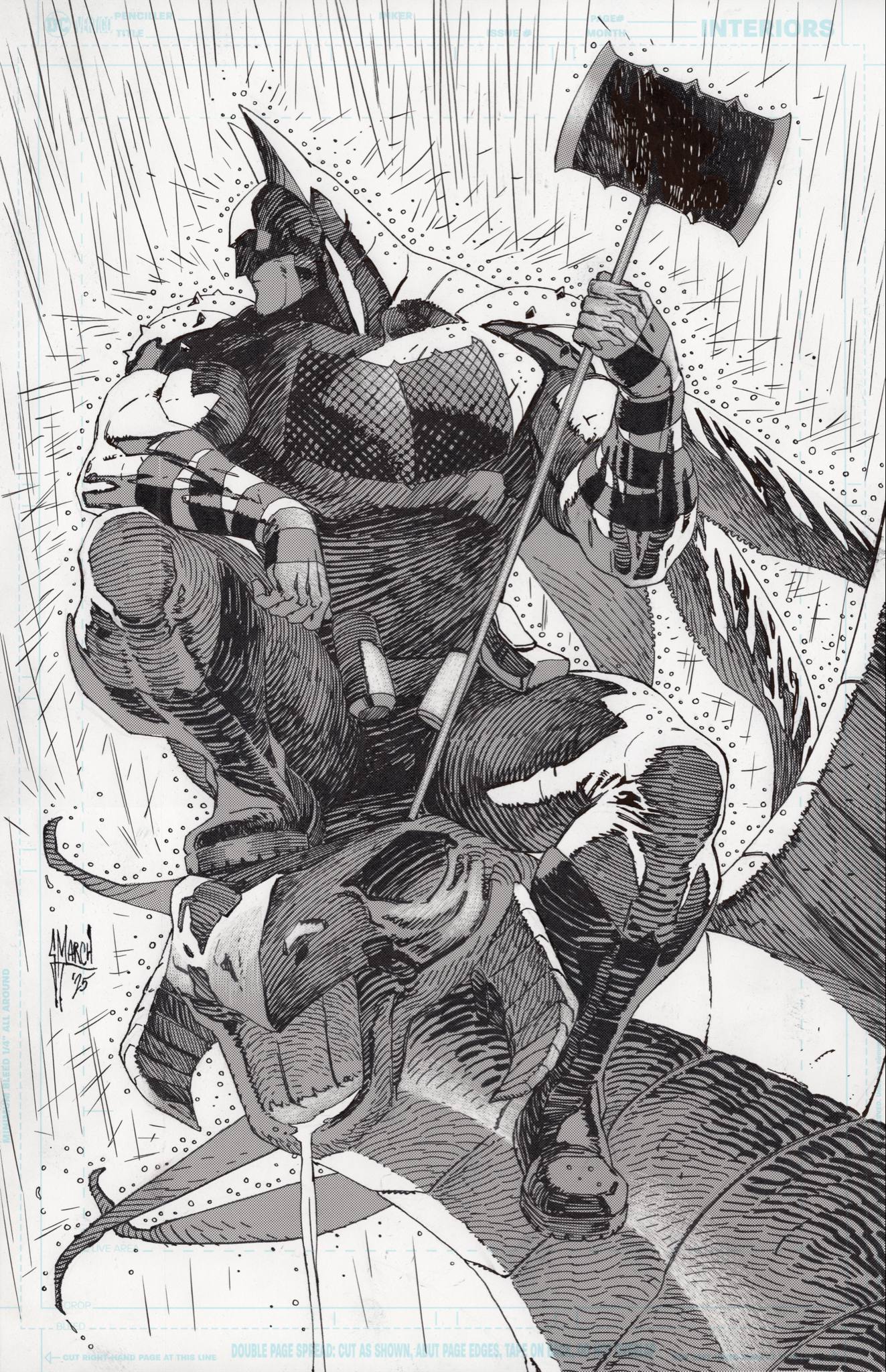 Guillem March Original Art Absolute Batman #14 Cover