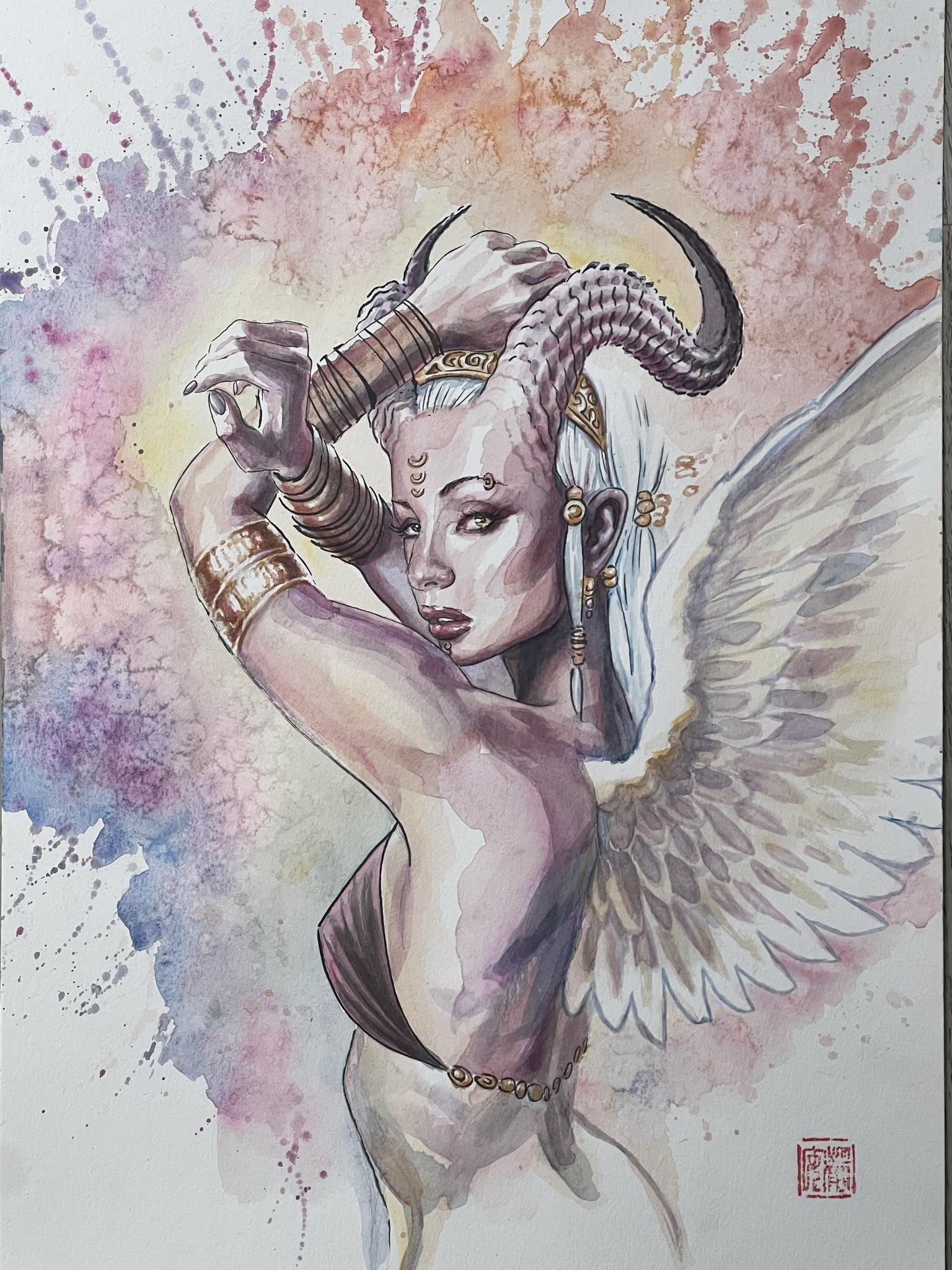 David Mack Original Art Top Cow The Darkness #1 Cover Final Painting