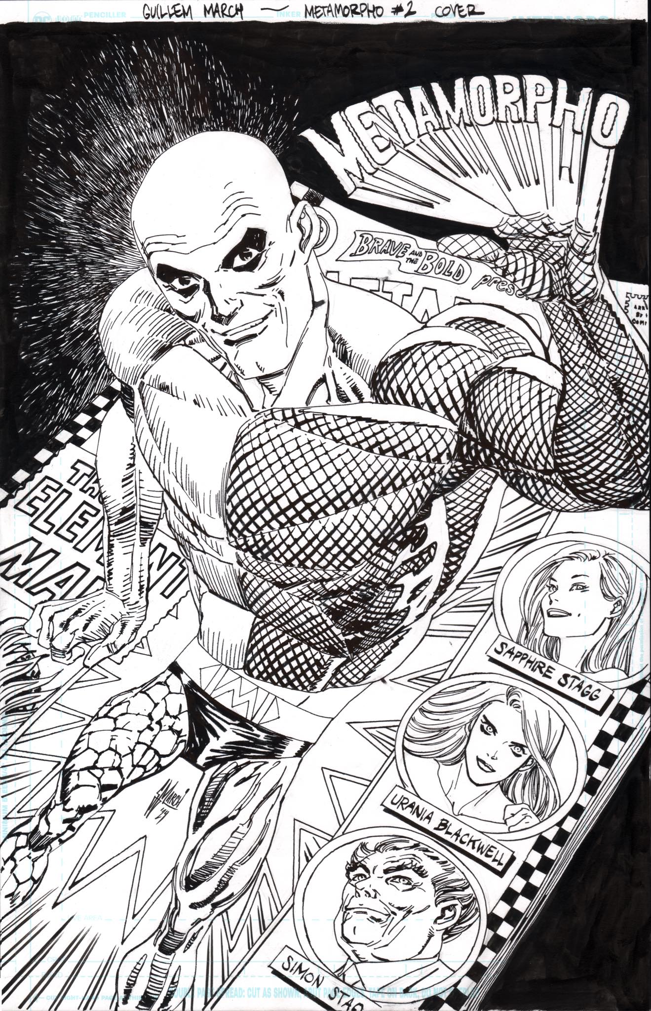 Guillem March Original Art Metamorpho #1 Cover