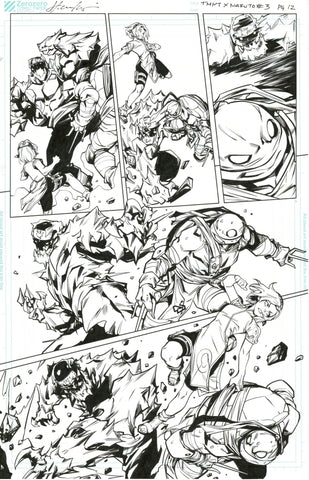 Hendry Prasetya Original Art TMNT X Naruto #3 Page 12