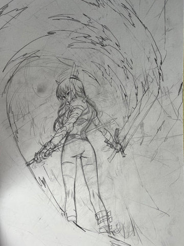 Dike Ruan Original Art Magik #1 Cover Pencil Prelim