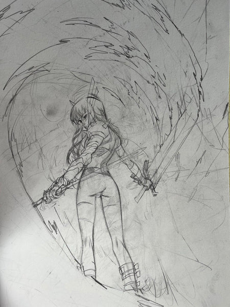 Dike Ruan Original Art Magik #1 Cover Pencil Prelim