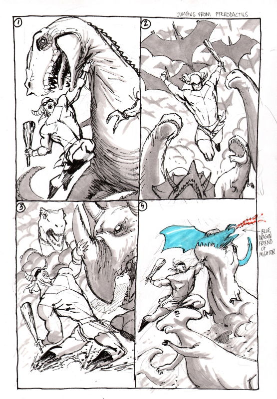 Guillem March Original Art Future Quest: MIGHTOR Cover