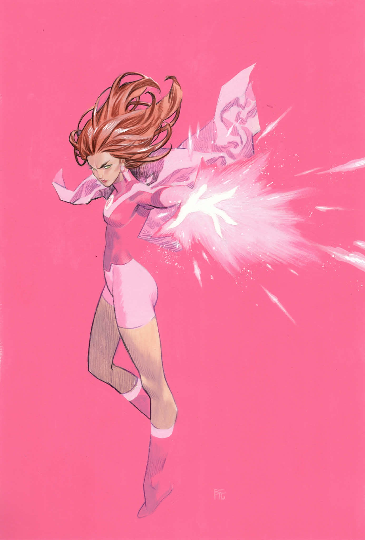 Dike Ruan Original Art Invincible #1 Atom Eve Cover