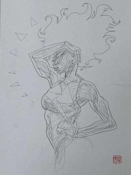 David Mack Original Art Rise of the Powers of X #2 Storm Cover Pencil Prelim