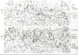 Guillem March Original Art KINGDOM OF ZOD 4 Connecting Covers