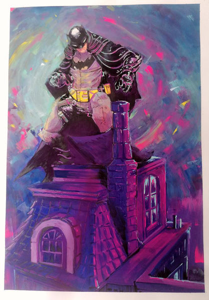 Dennis Menheere Original Art Batman Illustration