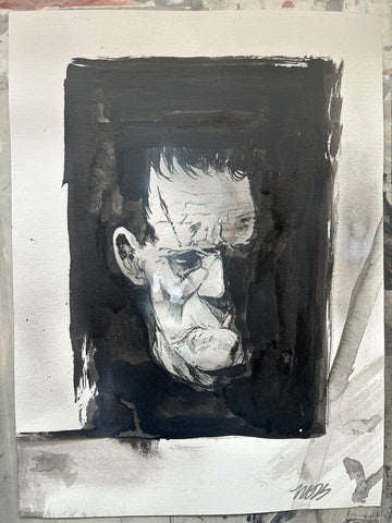 Michael Walsh Original Art Frankenstein Illustration (writer & artist of Skybound Frankenstein series)