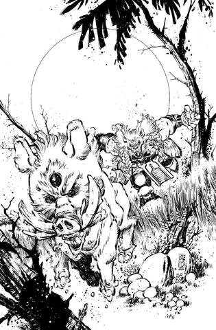 Jorge Corona Original Art Battle Beast #6 Cover