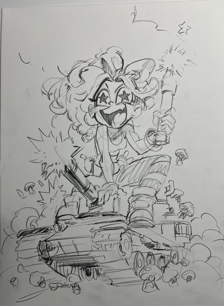Ito Original Art I Hate Fairyland #50 Cover Pencil Prelim