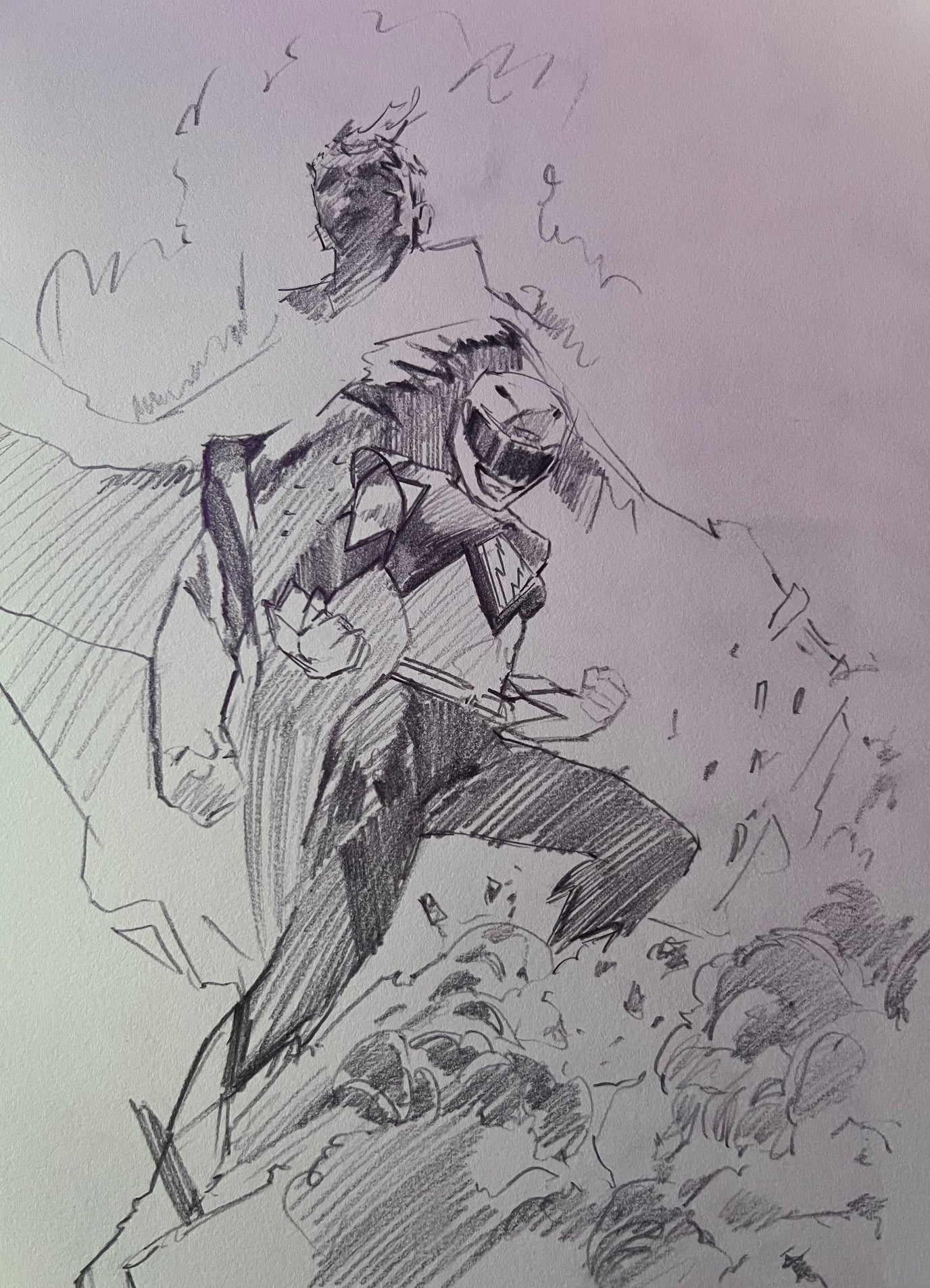 Ito Original Art Power Rangers Unlimited #1 Cover Pencil Prelim