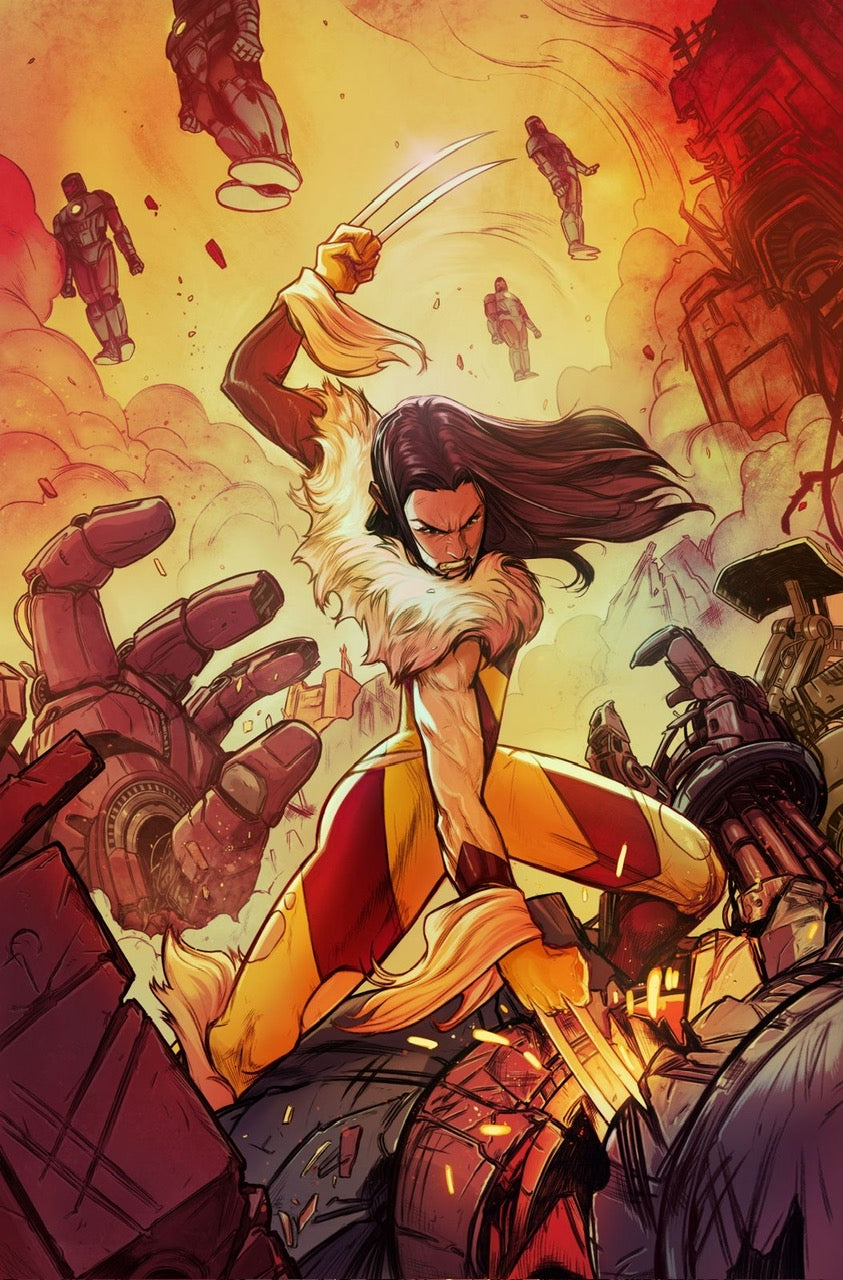 Nimit Malavia Original Art Laura Kinney: Sabertooth #2 Cover
