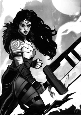 Francesco Tomaselli Original Art Absolute Wonder Woman #12 Cover