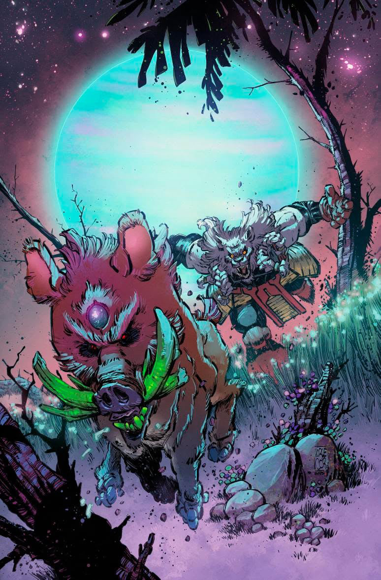 Jorge Corona Original Art Battle Beast #6 Cover
