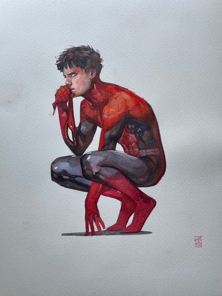 Alex Maleev Original Art Spider-Verse Spider-Man Illustration