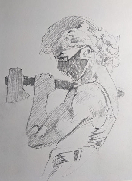 Ito Original Art Something is Killing the Children #47 Jessica Slaughter Pencil Prelim