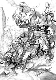 Sunghan Yune Original Art Red Goblin #4 Cover