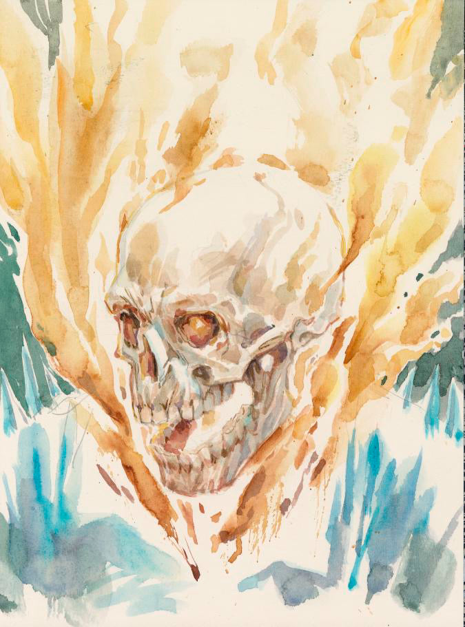 Tony Moy Original Art Ghost Rider Illustration Comic Art