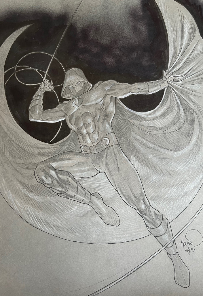 Paul Renaud Original Art Moon Knight #23 Cover Study Comic Art