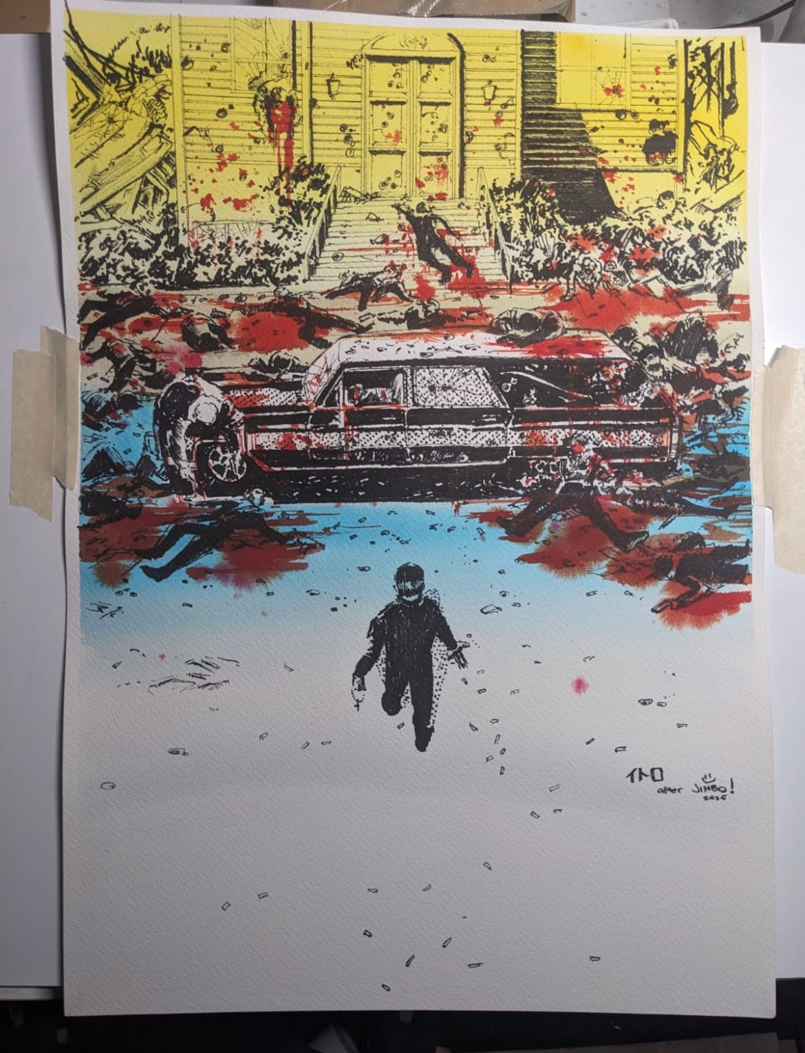 Ito Original Art Ordained #1 Cover (collaboration with Jimbo Salgado inks)